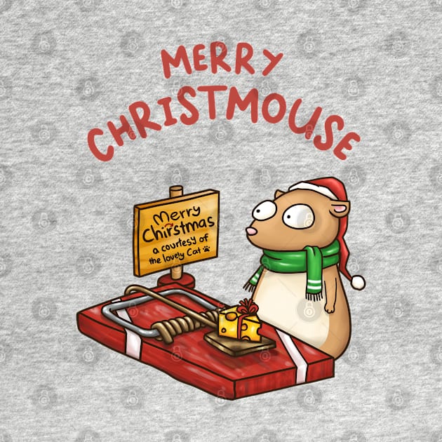 Merry Christmouse Funny Mouse Trap by Takeda_Art